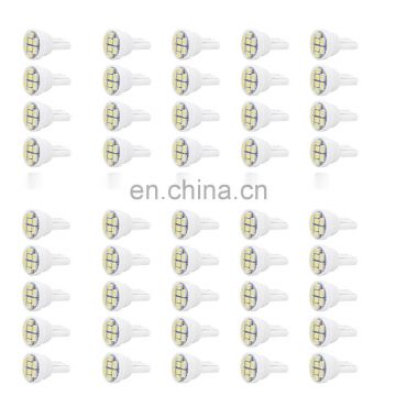 50PCS Cool White T10 8SMD Wedge Interior LED Light Bulb W5W 192 194 158 168 2825