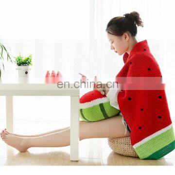 Yarncrafts Fruit Style Baby Knit Blanket Crochet Summer Sleeping Air Conditioning Blanket Kids Unisex photo-3