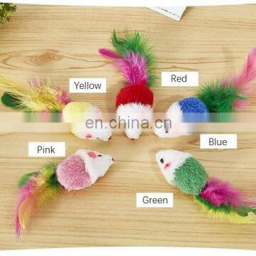 Wholesale Handmade Soft New Teaser Variety Pack Plush Mouse Set Pet Cat Toy For Cat photo-4