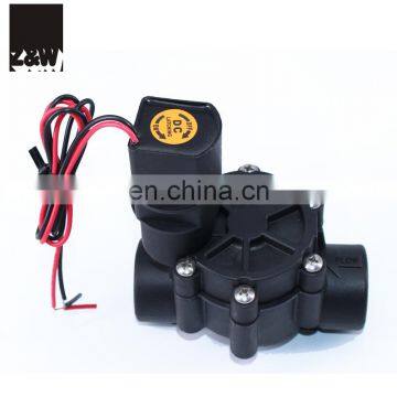 plastic irrigation solenoid valve  1 inch DN25 HVF Series Inline with Flow Control - Female x female lactching