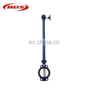 ductile cast iron long stem 110mm jis 5k butterfly valve