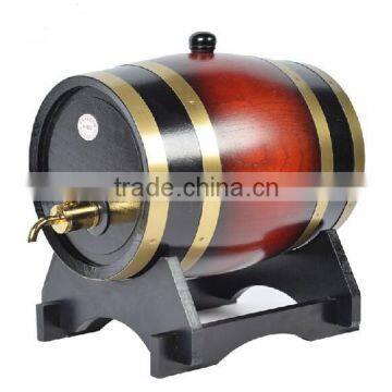 High quality 5 liters wooden oak wine barrels with stainless steel tap