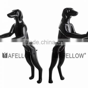Fiberglass Dog Mannequin,black Mannequin Manikin Dog G1-BK