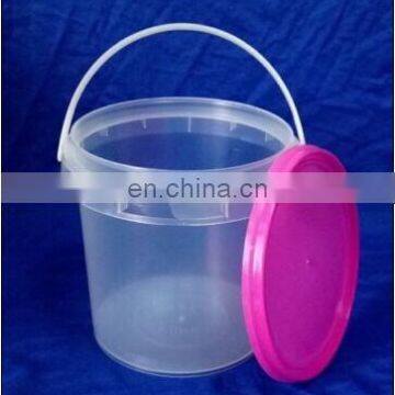 Food grade plastic storage container yogurt bucket 1 liter with lid