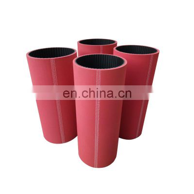 240L Red Rubber Coated  Belt for packing machine