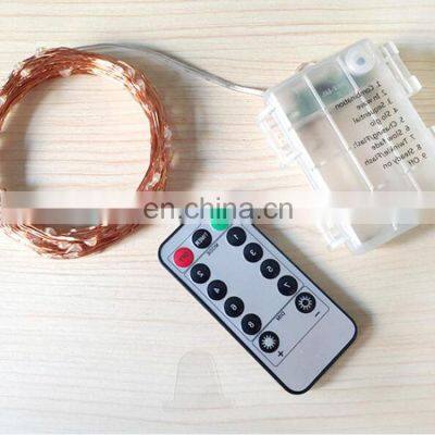 IP65 Colorful 8 Functions Remote Control Outdoor or Indoor Battery Led Copper String Light for Events Christmas Holiday Use photo-5