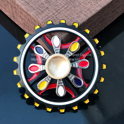 Metal Double Layer Decompression Finger Gyroscope photo-3