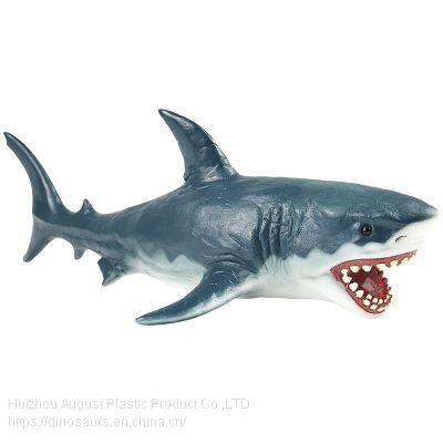 Jaws Animal Toys Oem High Quality PVC Great White Sharks Hand Painted Carcharodon carcharias animal display