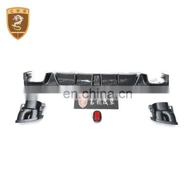 Auto Body Parts Carbon Fiber B Style Rear Diffuser Back Bumper Lip For Mercedes Bens Gls X166