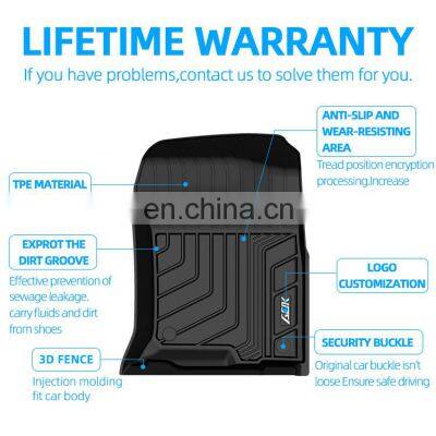 Factory Wholesale Car Accessories 3d Tpe Rubber Car Floor Mats Anti-slip Car Foot Mat For TOYOTA Prado 2010 2011 2012 2013 2014 photo-4