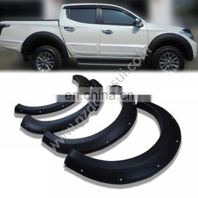 Dongsui High Quality ABS Black Wheel Flares Fender Flare for Hilux Vigo Revo Dmax Np300