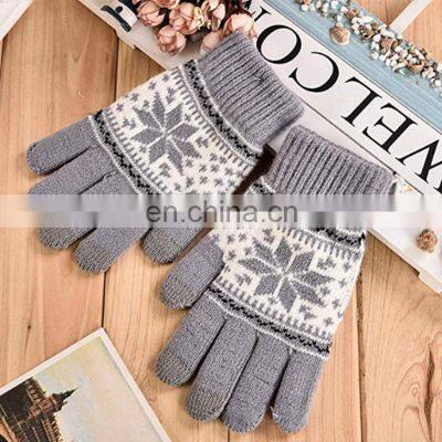 Work line winter glove fashion Acrylic/Conductive fiber