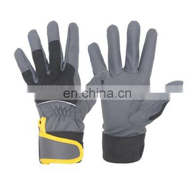 HANDLANDY Improved Dexterity Stretchable Flex Grip Driver Construction Yard Work Gloves For  Mens