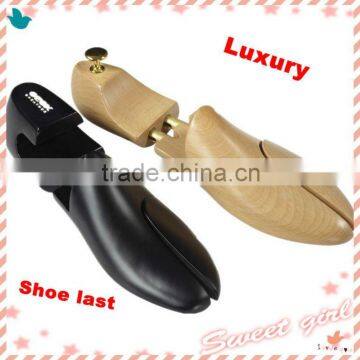 JN396 hot luxury leather shoes wood shoe last