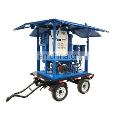 Insulation Oil Purification System/ Insulation Oil Regeneration Plant With Enclosure And Trailer