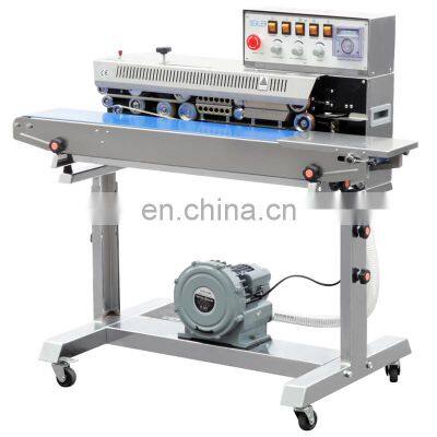 FRMQ-980III Hualian High Speed Nitrogen Gas Filling Flushing Aerating Continuous Band Sealer Bag Sealing Machine