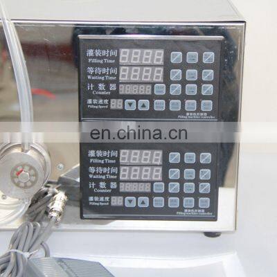 Magnetic Pump Soda Bottle Liquid Tube Two Heads Pneumatic Semi Automatic Liquid Filling Machine Price photo-4