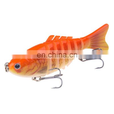 Classic 10cm 16g  5 colors  Pike Fishing Baits Hook 7 Segment Lifelike Skin Multi Joint Body Pike Lure