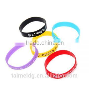 Cheap one inch silicone bracelets