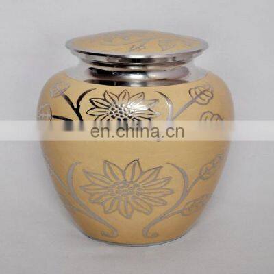 Pink Coloured Shiny Finished Metal Urns photo-2