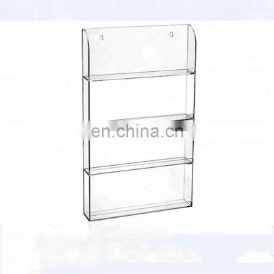 Clear acrylic Nail Polish Wall Rack Acrylic Organizer and Display