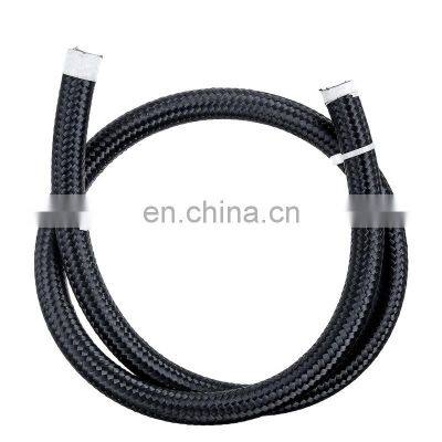 AOSU 1M Universal Car AN4  Nylon Steel Braided Pipeline Oil Gas Line Fuel Hose