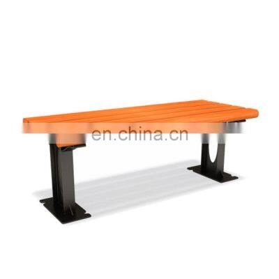 Outdoor garden wood bench