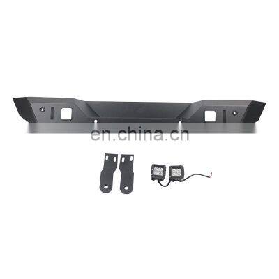 Black Rear bumper for Jeep Wrangler JL 18+ Steel bull bar 4x4 accessory maiker manufacturer