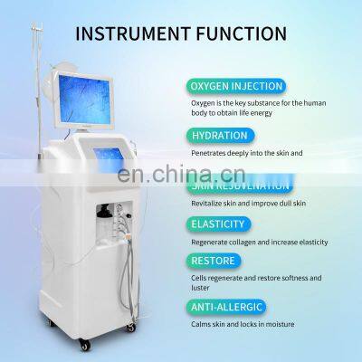 Factory Dual-Screen Water Oxygen Jet Facial Machine Facial Deep Clean Hydration Firm Lifting Skin Care Beauty Instrument