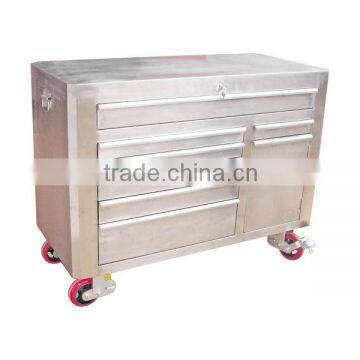 8-Drawer Roller Cabinet With Wheels Stainless Steel Tool Box AX-3112-1 photo-3