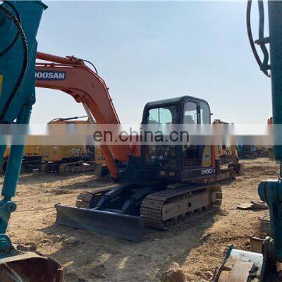 good working condition doosan dh80 excavator , doosan dh60 dh70 dh80 , original doosan excavators