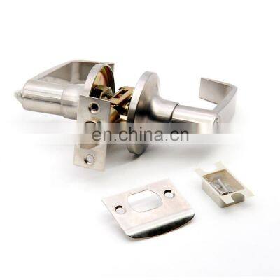 American style secure brass tubular lever handle door lock