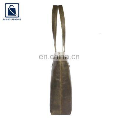Eye Catching Design Wholesale Price Good Quality Stylish Look Women Genuine Leather Handbag From India