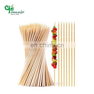 Yada Brazil Wholesale Biodegradable Disposable BBQ bamboo Round Stick Meat Tool Barbecue Party bamboo Skewer