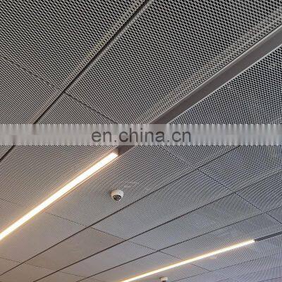 Decorative Expanded Wire Mesh Ceiling Tiles