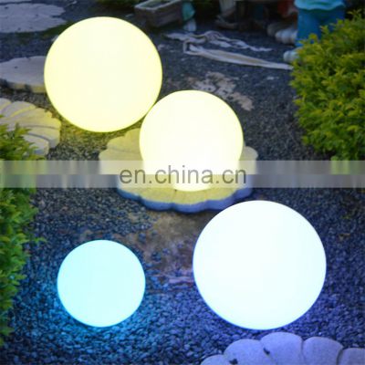 plastic outdoor beach garden ball Garden solar led glow swimming pool solar ball light usb rechargeable