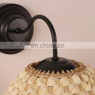 Best Seller Woven Palm Leaf Sconce, Bamboo Light Sconce