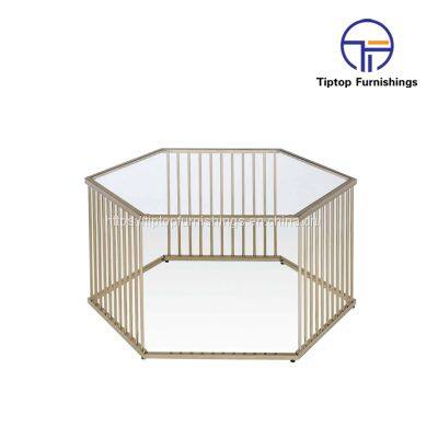 Modern Square Gold Colour With Tray Top coffee Metal storage living room side tables in Stainless Steel