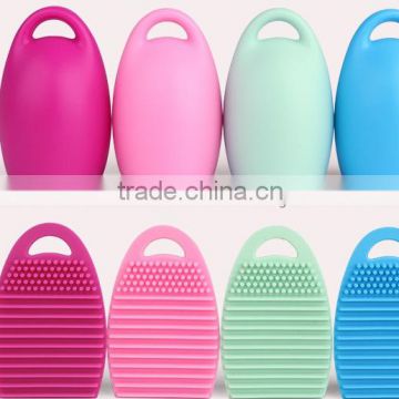 wholesale China supplier egg shape silicone make up brush cleaner