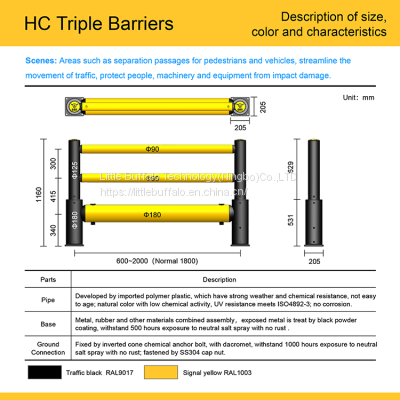 Imported Polymer Plastics Barrier Anti-Collision Guardrails Flexible Collision Guardrails photo-3