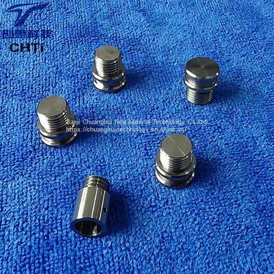 Pure titanium alloy machined parts Chuanghui supply lathe processing CNC machining center mechanical processing