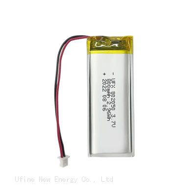 China Li-ion Cell Manufacturer Supply Cleansing Instrument Battery UFX 802050 800mAh 3.7V Li-po Battery