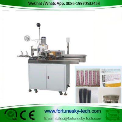 Fully Automatic Ribbon Cable Cut Strip Twist Crimp Tinning Machine