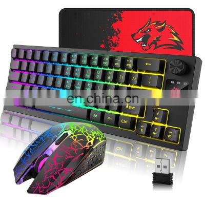 T50 custom computer 60% usb RGB backlit wireless mechanical backlight mini rgb wire ergonomic gaming mechanical keyboard