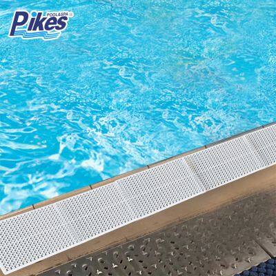 ABS Swimming Pool Wavy Gratings Plastic Gutter Driveway Gratings for Overflow Swimming Pool