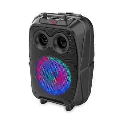 SING-E ZQS8120 Outdoor Super Bass Led Flashing Light Portable Party Stage Dj Wireless Mic Subwoofer Woofer Trolley Bt Speaker