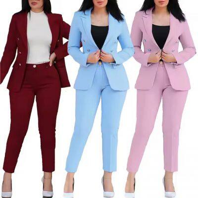 business wear fabric Polyester Rayon (+4%Spandex) blended fabric for New Trendy Fashion Business office Suits