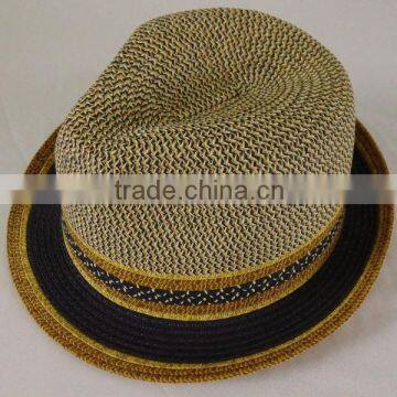 Fashion paper straw hat,women fedora hats