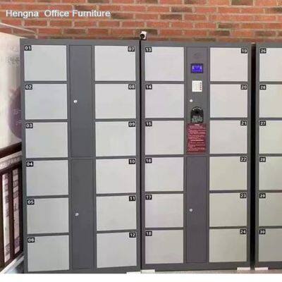 Heavy Duty Electronic Lockers High Frequency Encryption Anti-Magnetic 48 Door Factory Industrial Workplace Security Storage photo-5