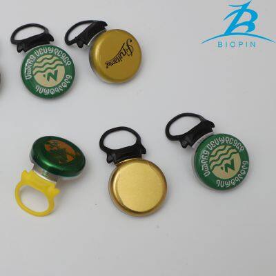 Aluminium 26mm Ribbed Ring Pull Caps-Eco-Friendly Durable Non-Spill Custom Logo & Printing for Bottles